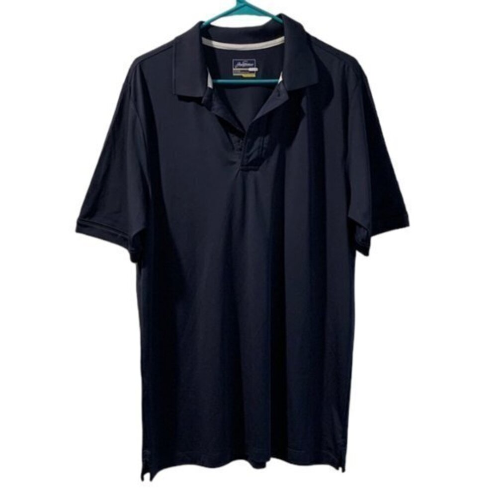 Men's Jack Nicklaus Navy Golf Polo Shirt Stay Dri Moisture Size Large EUC #0383